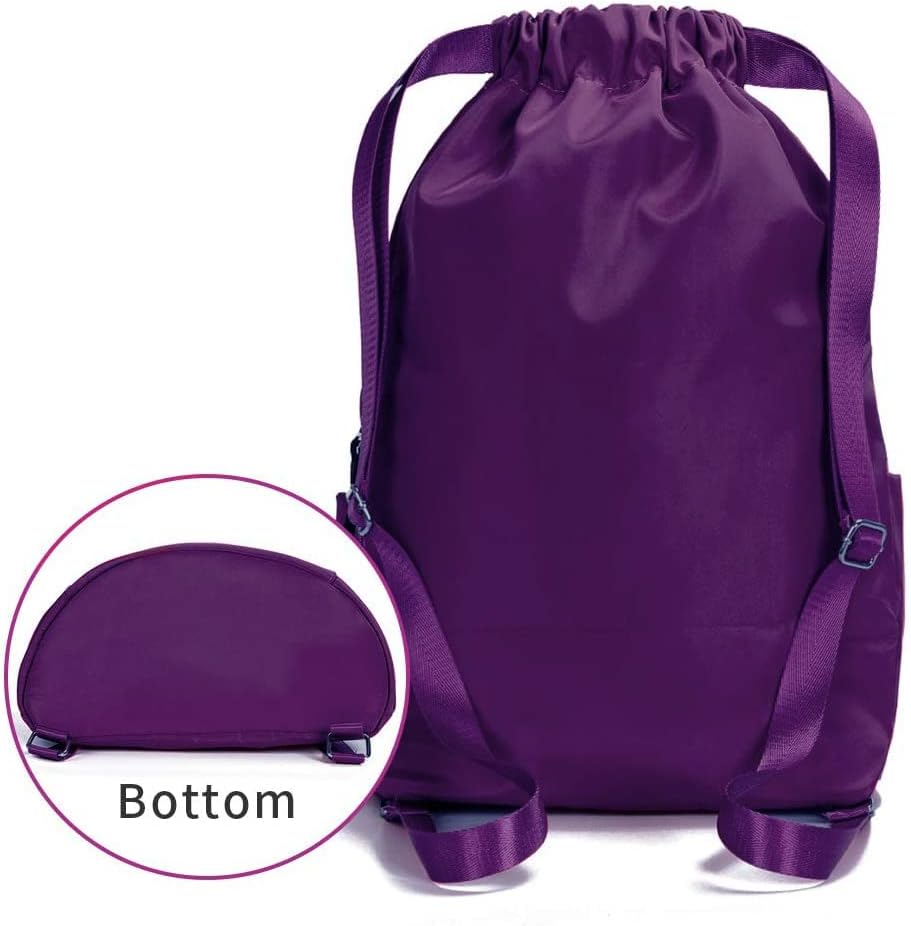 ZOORON Waterproof Gym Backpack - Versatile Drawstring Design for Men & Women | Mini Travel Daypack
