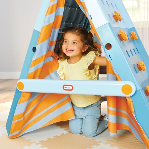 Little Tikes Kids Climbing Wall and Tent Playset - Indoor & Outdoor Active Play for Ages 3+