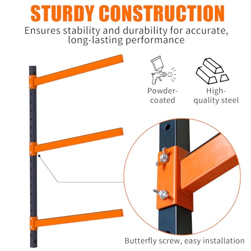 UOKRR 3 Levels Wall Mount Kayak Storage Rack - Heavy Duty Adjustable Indoor/Outdoor Garage Organizer