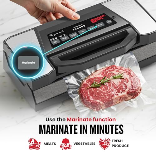 Premium Vacuum Sealer Machine - Food Saver with Jar & Canister Attachments, Handle, Cutter, Moist & Dry Modes