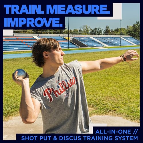 Track & Field Shot Put and Discus Training Set with Measuring Tape
