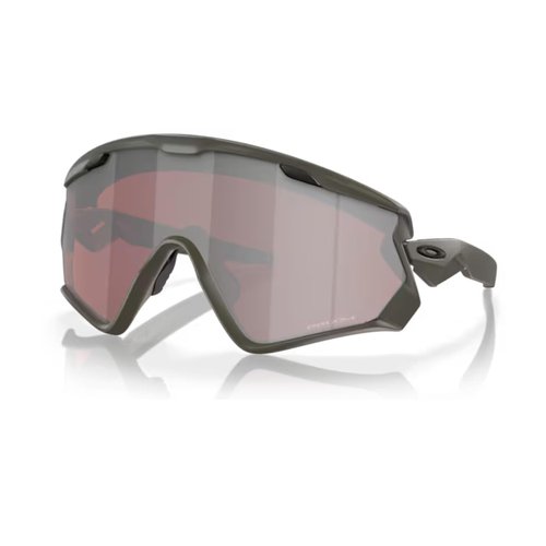 Oakley Wind Jacket 2.0 OO9418 941826 45MM Matte Olive/Prizm Snow Black Iridium Shield Sunglasses for Men+ Bundle Accessory Leash Kit, Microfiber Pouch