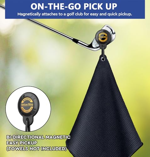 Magnetic Golf Towel Clip Removable Strong Hold Golf Cart Accessories