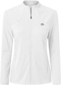 MoFiz Women's Lightweight Full Zip Hiking Shirt - UPF 50+ Sun Protection, Long Sleeve Outdoor Jacket