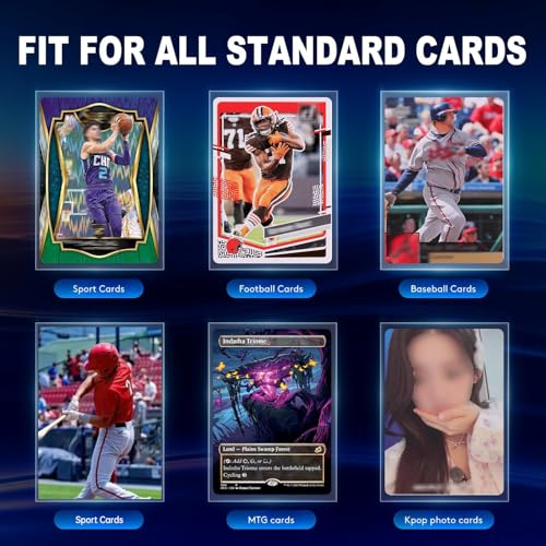 COLQU 10000ct Card Sleeves for Trading Cards - Clear Soft Baseball & Sports Card Protectors