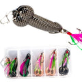 Fishing Lure Kit for Trout Bass Mackerel - 3 Pcs Gold & Black 7-15g 2024