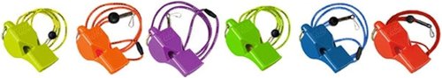 Fox 40 Classic CMG Pealess Safety Whistle - 115 dB Loudness | Purple with Lanyard