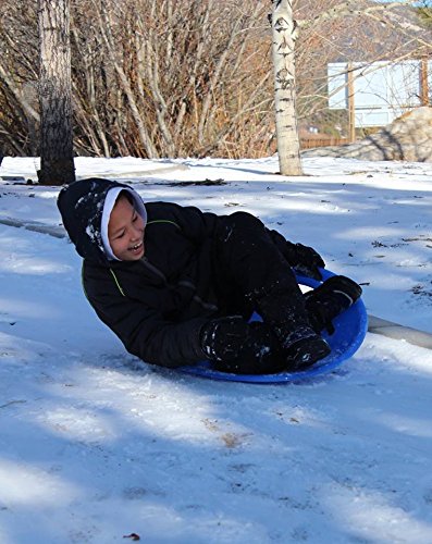 Heavy-Duty Cold-Resistant Snow Sled Disc - 3 Pack Red, Blue, Green