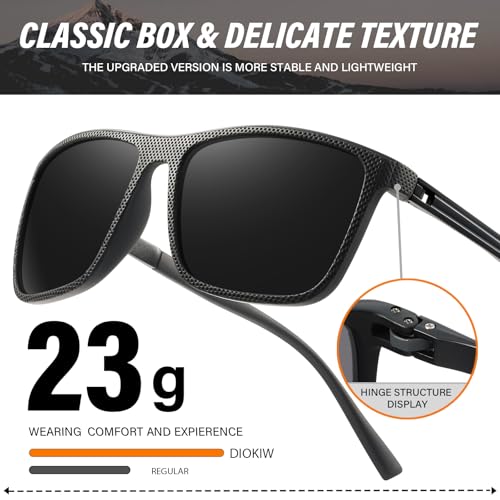 Polarized Sunglasses for Men 4-Pack UV Protection Driving Fishing Golf - Black, Red, Blue, Ice Blue