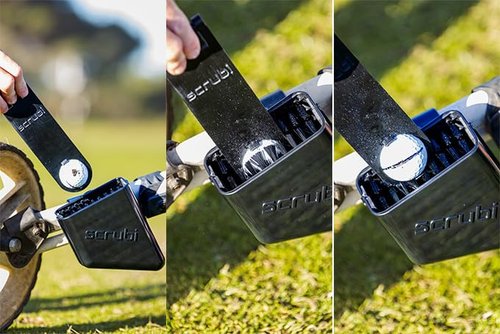 Scrubi: 3 in 1 Golf Ball Cleaner, Scorecard Holder, Centre Line Marker