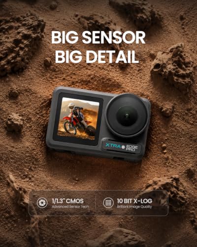 Action Camera 4K 60fps Waterproof Night Vision Stabilization Edge Pro Standard Combo