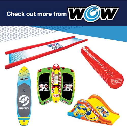 WOW Sports 4K Tow Boss Rope with Inflatable Bobber for Water Skiing & Tube Towing
