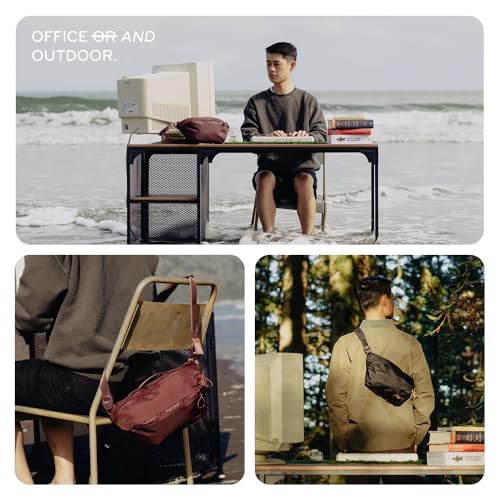 Peak Design Outdoor Sling Bag 4L Black — Adjustable Crossbody Camera & Essentials Carrier