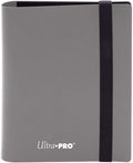 Ultra Pro Eclipse 2 Pocket Pro Binder - Smokey Grey | Durable & Stylish Organization Solution