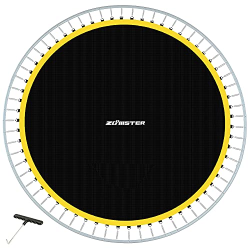 14ft Round Trampoline Replacement Mat with V-Rings & 8 Rows Stitching - UV & Weather Resistant