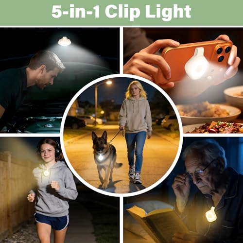 Rechargeable Nurse Night Light Clip Beige - 6 Brightness & 3 Color Modes