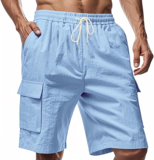DMOYALA Men's Cargo Shorts - Quick Dry Casual Workout Shorts with Pockets | Summer Beach Bermuda
