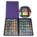 Purple 36-Pocket Ringless Trading Card Binder for 2304 Cards – Large Capacity, Side-Loading Pages, Zipper Closure