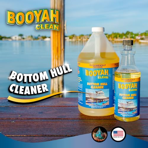 Booyah Clean Bottom Hull Cleaner 128 Fl Oz Marine Grade Non-Acid Boat Cleaner