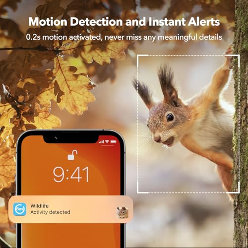 4G LTE Cellular Trail Camera with SIM Card, Solar Power, 2K Video, Remote Access - Pack of 1