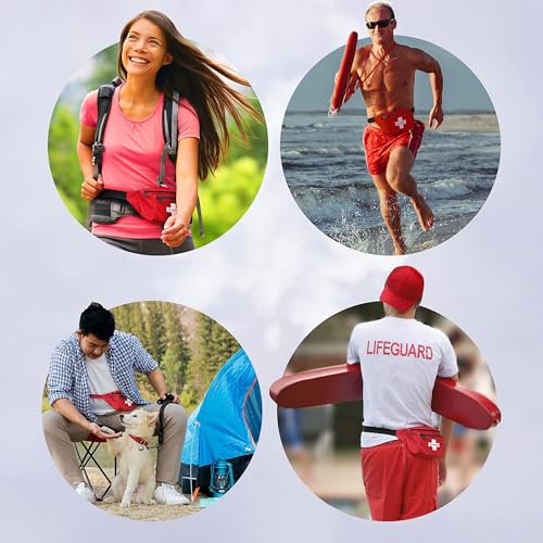 First Aid Waist Pack - Compact Emergency Fanny Pack with Multiple Pockets