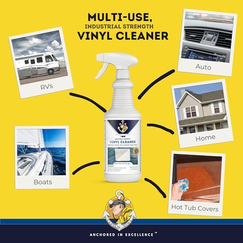 Boat Vinyl Cleaner - Deep Stain Removal for Marine Upholstery & Surfaces