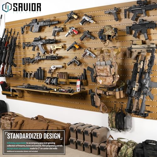 Obsidian Black 17" Heavy-Duty Wall Rack System for Workbenches & Storage