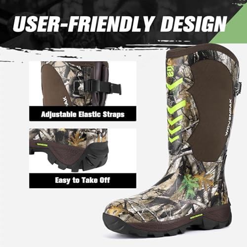 PW WOVENPAK Women's Camo Waterproof Rubber Hunting Boots - 7 / Next G2