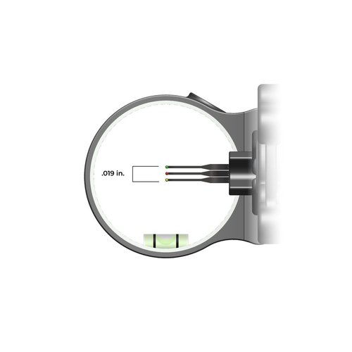 TRUGLO Storm G2 Lightweight Compact Durable Highly-Visible Left-Hand Convertible Archery Bow Sight - 3 Pin