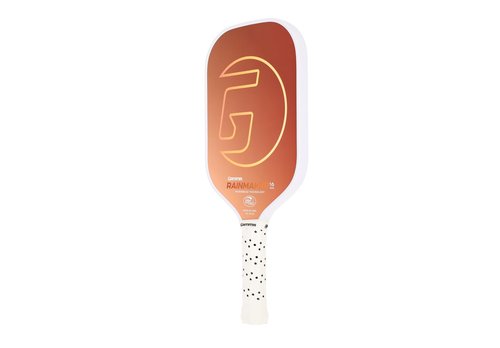 Gamma Rainmaker Pickleball Paddle – Lightweight, Large Sweet Spot, Microbead Carbon Fiber Face for Spin & Control, Vibration Dampening Handle, Customizable Swing Weight – Orange