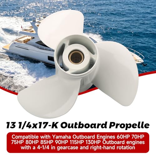 13 1/4 x 17-Inch Outboard Boat Propeller for Yamaha Engines 60-130HP