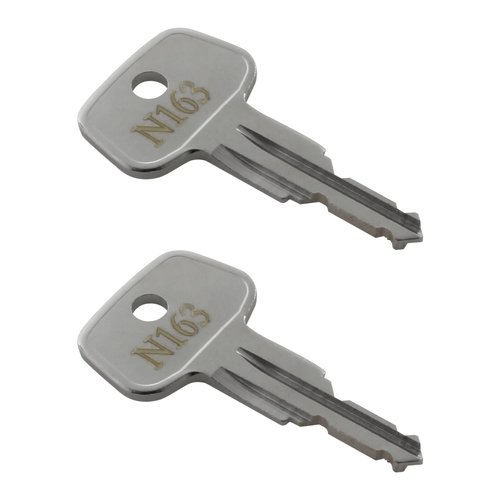 N163 Car Rack Replacement Key for Thule, Replacement Key for Thule Roof Racks, Cargo Box, Carriers, Crossbars - Codes N163 [2 pcs]