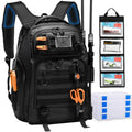 50L Fishing Backpack with 4 Tackle Boxes, Comfortable Straps - BAIXIXIG