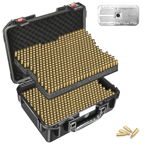 HOSOCASE 2-Layer Waterproof Ammo Storage Box 1004 Rounds for 5.56/.223