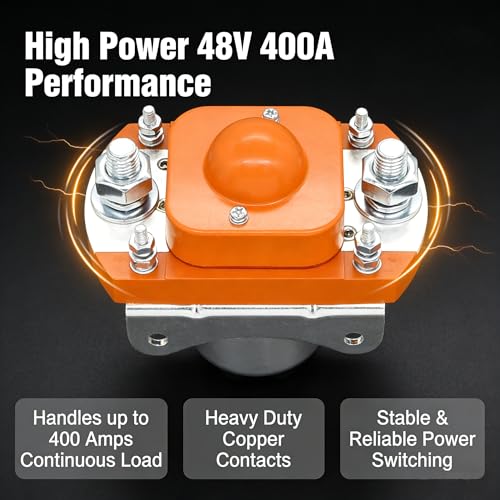 48V 400A Golf Cart Solenoid Contactor Replacement for Heavy Duty Vehicles