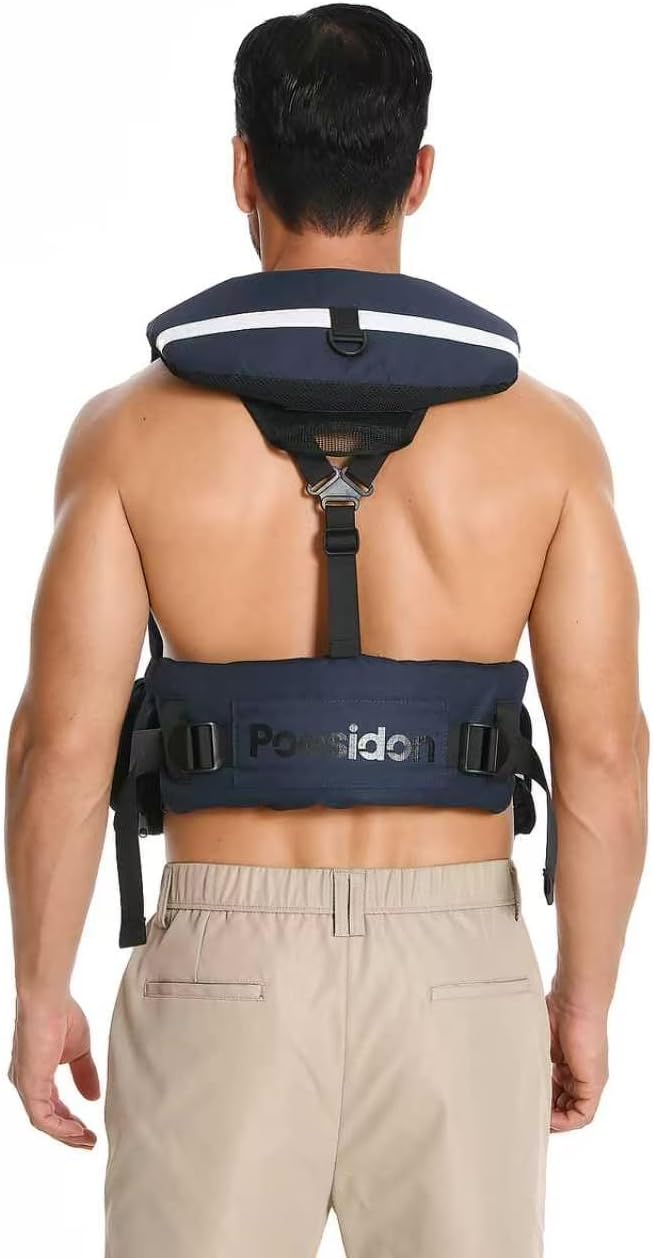 Skiennix Adjustable Lightweight Breathable Life Jacket - Classic Unisex Design with Dual Storage Pockets