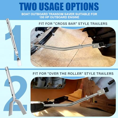Heavy-Duty Adjustable Transom Saver for Outboard Motors
