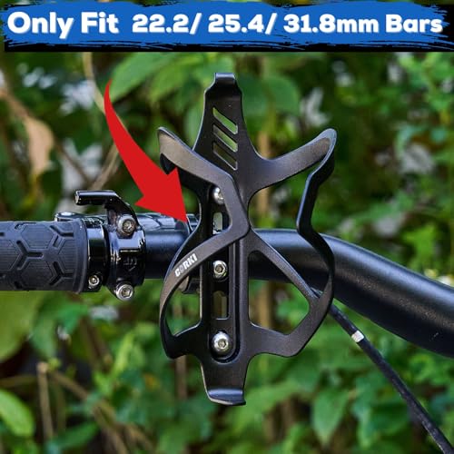 Bike Water Bottle Cage Mount Adapter Aluminum Alloy Handlebar Seatpost Clamp