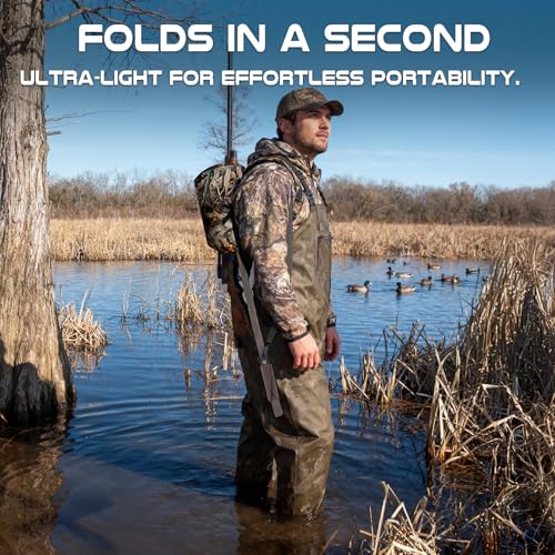 TR Camo-1 Marsh Hunting Seat with Padded Adjustable Mud Chair