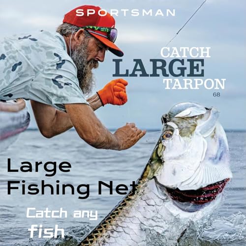 Heavy Duty Large Aluminum Landing Net with Telescoping Handle for Saltwater Fishing