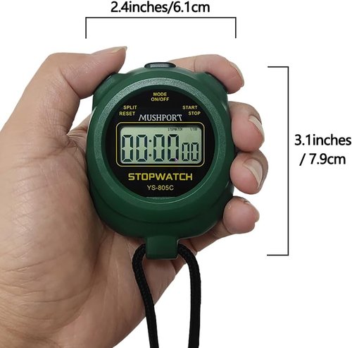 Digital Stopwatch Timer by [Brand Name] - 2 Pack with Large Display & Countdown Feature | AAA Battery Included