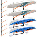 ElaraBerry 4-Tier Foldable Kayak Wall Storage Rack - Heavy Duty Garage Organizer