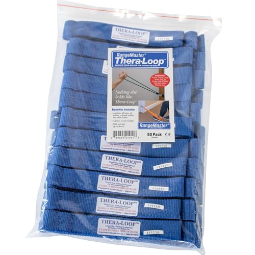Resistance Bands & Tubing Door Anchors Pack of 50 - Blue, Non-Slip, Multi-Purpose Exercise Equipment