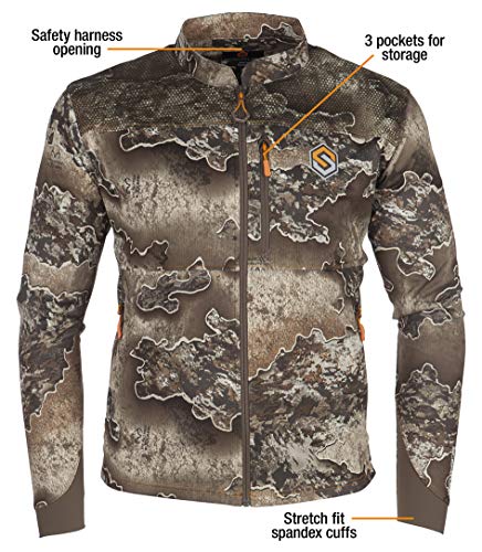 ScentLok Savanna Fuse Men's Lightweight Realtree Escape Camo Hunting Jacket, Large
