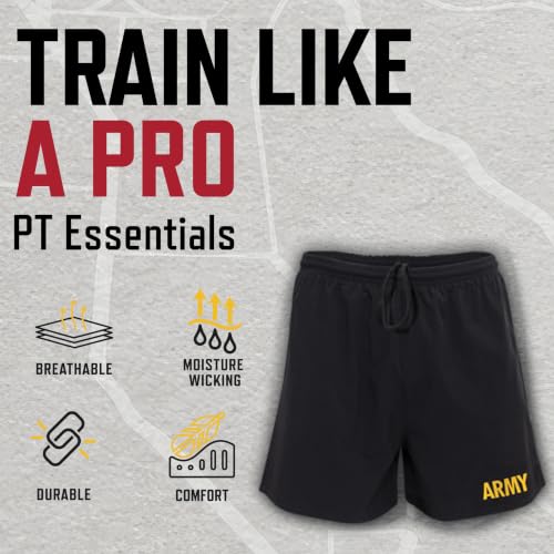 Rothco Army PT Shorts - XX-Large Black Tactical Workout Shorts