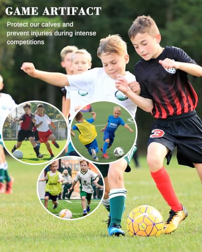 Mini Kids Soccer Shin Guards Small Lightweight Protective Gear with Straps