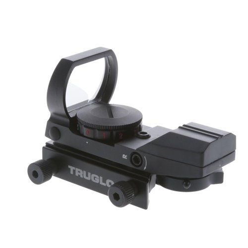 TRUGLO Dual-Color 34mm x 24mm Hunting Shooting Durable Lightweight Compact Parallax Free Waterproof Shock Resistant Adjustable Red/Green Open Dot Sight | Battery Included | Multi-Reticle