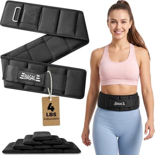 BAGAIL Adjustable Weighted Belt for Walking & Rucking 4LB (Small, 24-27in)