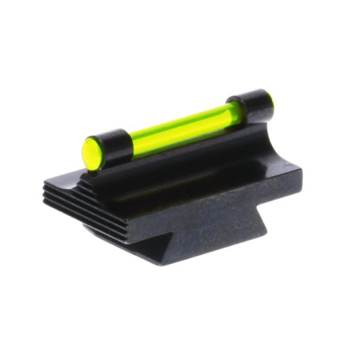 TRUGLO 3/8-Inch Dovetail Front Steel Gun Sight Replacement Fiber Optic Ramp Sight - .450", Green