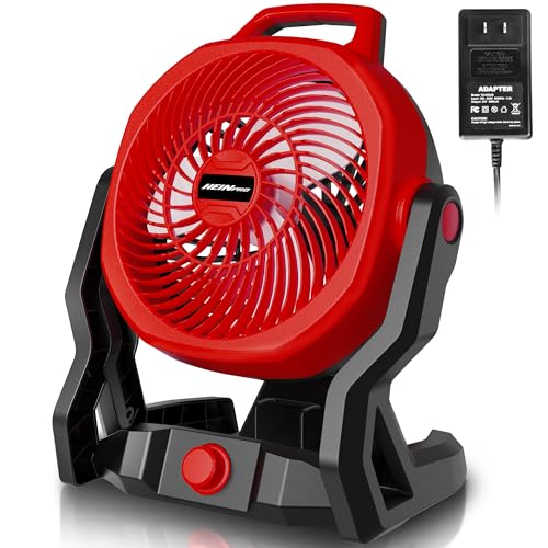 HEINPRO Battery Powered Fan for Milwaukee M18 18V Cordless Jobsite Cooling